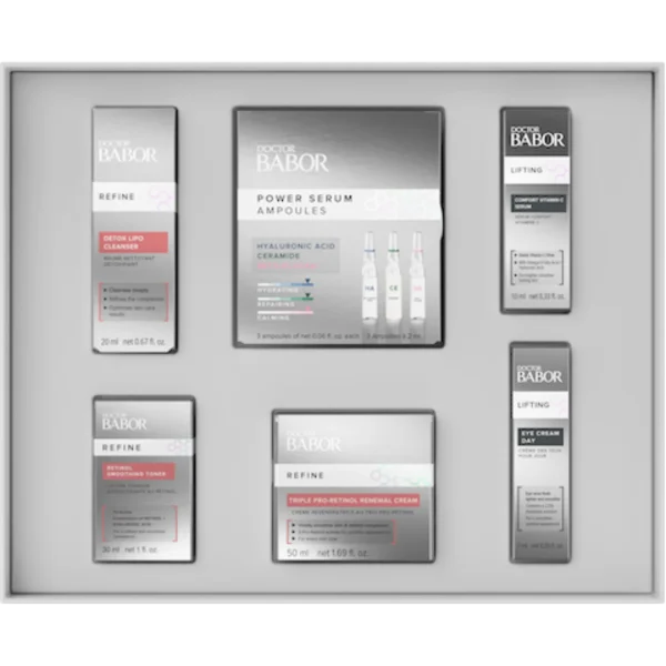 ערכת אייקוניק רטינול  - ד"ר בבור ICONIC 6 SKIN RENEWAL COLLECTION | DR BABOR