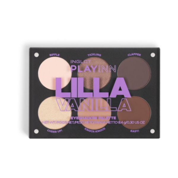 פלטת צלליות - אינגלוט PLAYINN LILLA VANILLA EYESHADOW PALETTE | INGLOT