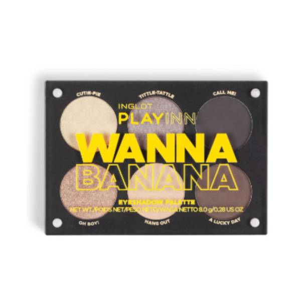 פלטת צלליות - אינגלוט PLAYINN WANNA BANANA EYESHADOW PALETTE | INGLOT