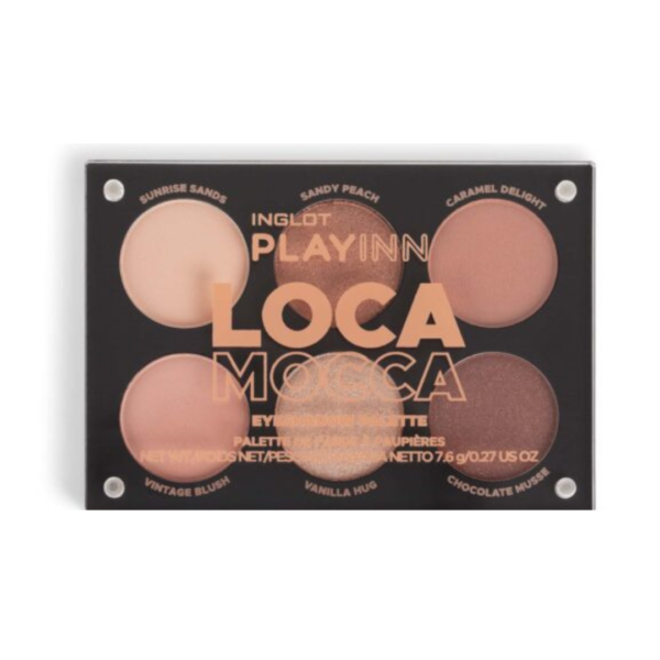 פלטת צלליות - אינגלוט PLAYINN LOCA MOCCA EYESHADOW PALETTE | INGLOT